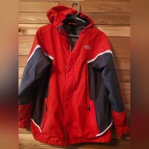 The North Face Big Kids Red and Navy coat Size XL